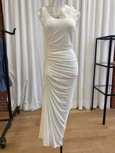Load image into Gallery viewer, Alaïa - ASYMMETRICAL RUFFLED DRESS IN SOFT JERSEY - White