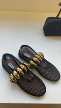 Load image into Gallery viewer, Alaïa - JEWELRY MESH BALLERINAS - Black