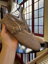 Load image into Gallery viewer, Alaïa - LUREX KNIT BALLERINAS - Gold