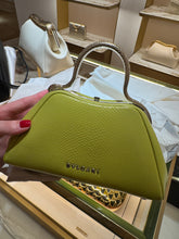 Load image into Gallery viewer, Bulgari - Exclusive Limited Edition Mini Serpentine Hangbag in Karung - Green Yellow