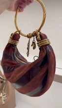 Load image into Gallery viewer, Chloé- Mini Hobo Bag Bracelet Bag in Suede and Snake Leather - Crafty Brown