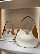 Load image into Gallery viewer, Loro Piana - Mini Bobbin Bag Calfskin - Wheat Bran/ Eucalyptus/ Antique Silver