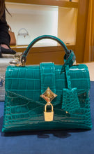 Load image into Gallery viewer, Louis Vuitton - Exclusive Limited Edition Compass Rose Bag in Crocodile - Emerald Green