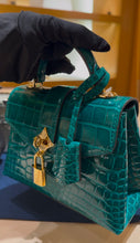 Load image into Gallery viewer, Louis Vuitton - Exclusive Limited Edition Compass Rose Bag in Crocodile - Emerald Green