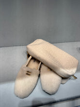 Load image into Gallery viewer, MiuMiu - Shearling Slippers with Case - Natural