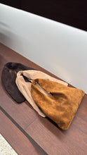 Load image into Gallery viewer, The Row - Small Bindle Sac En Daim - Heather Brown