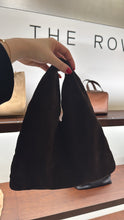 Load image into Gallery viewer, The Row - Small Bindle Sac En Daim - Heather Brown