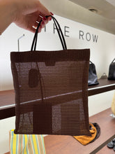 Load image into Gallery viewer, The Row - Barn Mesh Fabric Tote Bag - Brown
