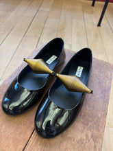 Load image into Gallery viewer, Alaïa - JEWEL BALLERINAS IN PATENT LEATHER - BLACK/ GOLD
