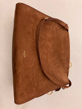Load image into Gallery viewer, Alaïa - LE CLICK MEDIUM SQUARE BAG IN NUBUCK -  Brown
