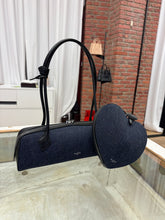 Load image into Gallery viewer, Alaïa - The Heart Bag in Denim and Leather - Denim Blue
