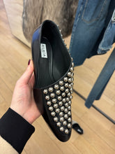Load image into Gallery viewer, Alaïa - Studded Leather Flats - Black with Silver Studs
