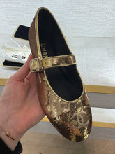 Load image into Gallery viewer, Chanel - Mary Jane Ballerinas - Gold Sequins
