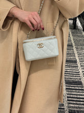 Load image into Gallery viewer, Chanel - Mini Vanity Bag with Top Handle - Light Blue
