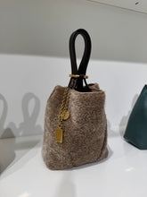 Load image into Gallery viewer, Chloé - Chloé Spin Small Shearling Tote Bag - Floral Grey
