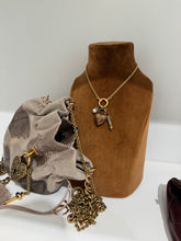 Load image into Gallery viewer, Chloé-Exclusive Limited Edition Château Treasures Shoulder Bag in Grained Leather and Suede - Floral Grey
