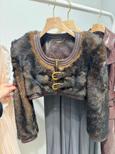 Load image into Gallery viewer, Chloé - Short Leather Spencer Jacket - Faraway Brown

