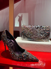 Load image into Gallery viewer, Christian Louboutin - Kate Max Eternity Rhinestone Pumps - Anthracite
