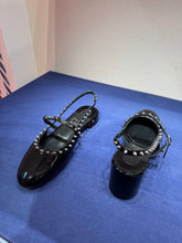 Load image into Gallery viewer, Christian Louboutin - Sweet Janispikes Ballerinas - Patent Leather - Black
