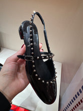 Load image into Gallery viewer, Christian Louboutin - Sweet Janispikes Ballerinas - Patent Leather - Black
