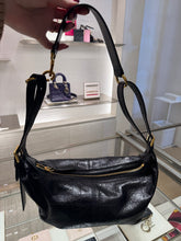 Load image into Gallery viewer, Dior-D - Journey Small Bag in Cracked Calfskin - Flat Black Macrocannage
