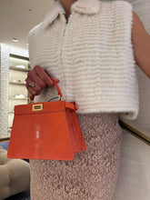 Load image into Gallery viewer, Fendi - Peekaboo ISeeU Petite - Orange Stingray Leather Bag
