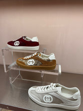 Load image into Gallery viewer, Gucci - GG Detail Interlocking Sneakers - Brown Suede
