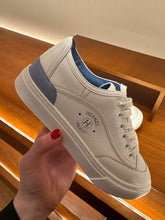 Load image into Gallery viewer, Hermes - Exclusive Limited Edition Get Sneaker with Alligator Detailing - White/ Blue
