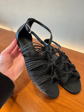 Load image into Gallery viewer, Hermes - Karmen Sandal in Nappa Leather - Black
