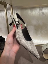 Load image into Gallery viewer, Jimmy Choo - Amel 50 Roccia Snake Print Leather Pumps - Rocco
