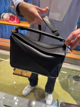 Load image into Gallery viewer, Loewe - New Featherlight Puzzle Small Bag in Nappa Lambskin - Black
