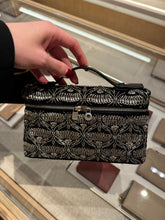 Load image into Gallery viewer, Loro Piana - L19 Bag - Embroidered - Black/Silver
