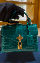 Load image into Gallery viewer, Louis Vuitton - Exclusive Limited Edition Compass Rose Bag in Crocodile - Emerald Green
