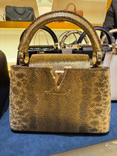 Load image into Gallery viewer, Louis Vuitton - Exclusive Limited Edition Mini Capucines Handbag in Karung Leather - Gold Full Moon
