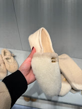 Load image into Gallery viewer, MiuMiu - Shearling Slippers with Case - Natural
