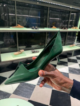 Load image into Gallery viewer, Prada - Brushed Leather Pumps - Fir Green
