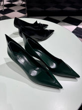 Load image into Gallery viewer, Prada - Brushed Leather Pumps - Fir Green
