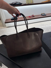 Load image into Gallery viewer, The Row - Marlo 17 Leather Bag - Intense Brown
