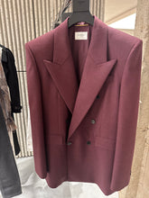 Load image into Gallery viewer, YSL- Blazer in Wool Canvas - Bordeaux
