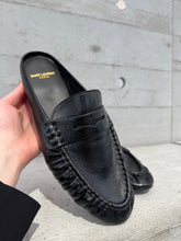Load image into Gallery viewer, YSL - Le Loafer Mules in Smooth Leather - Black
